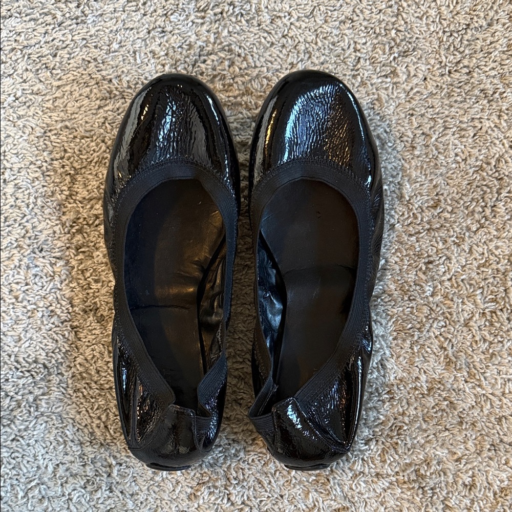 Cole Haan Shiny Black Ballet Flats